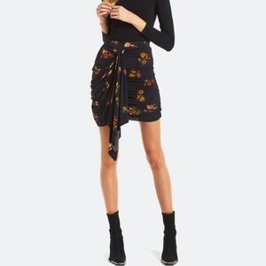 Secret Mission Marche Shirred Floral Mini Skirt NEW Size Small